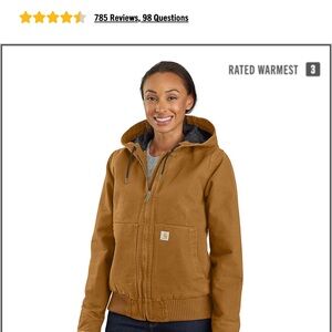 Carhartt Tan Hooded Jacket